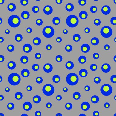 Daireleri olan renkli geometrik, pürüzsüz desen