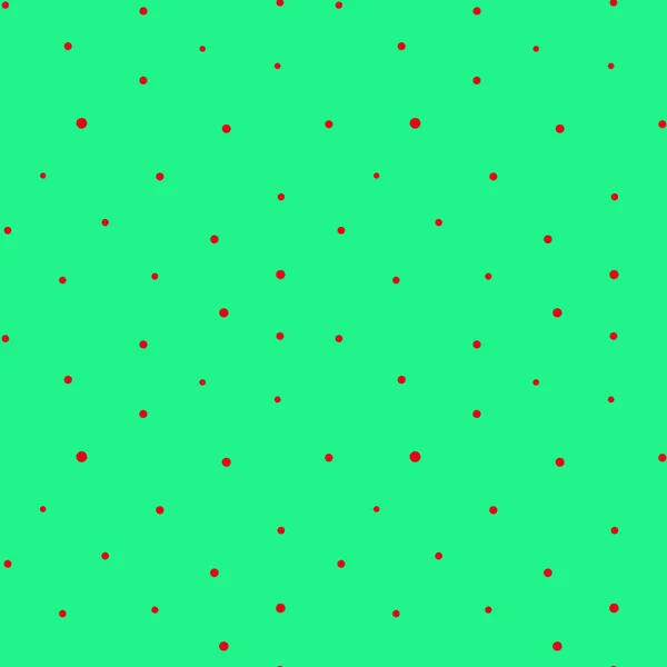 Red dots on green background.Vector illustration — Stockový vektor