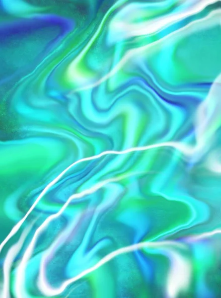 Texture marbre vert-bleu. Texture liquide — Photo