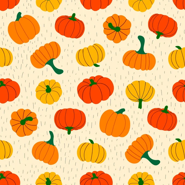 Coloridas calabazas de otoño. ilustración vectorial — Archivo Imágenes Vectoriales