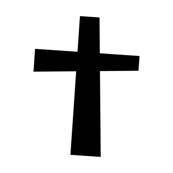 Чорний хрест. Векторні ілюстрації . — стоковий вектор