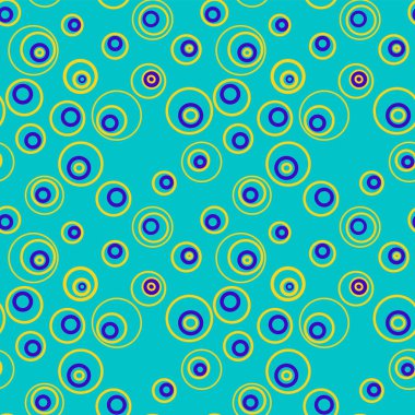 Daireleri olan renkli geometrik, pürüzsüz desen