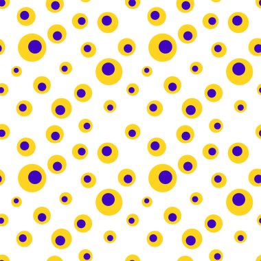 Daireleri olan renkli geometrik, pürüzsüz desen