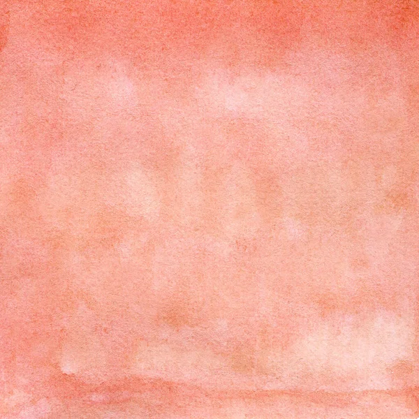 Textura aquarela pêssego-escarlate com manchas, pontos, círculos borrados — Fotografia de Stock