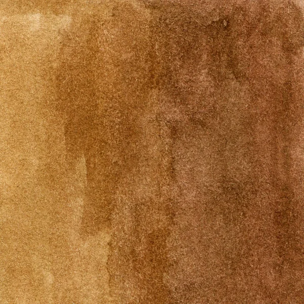 Akwarela gradient brązowy tło z pociągnięciami pędzla i smugi — Zdjęcie stockowe
