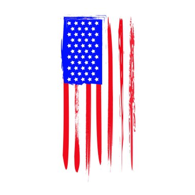 Beyaz arka planda Amerikan turtası. Vektör illüstrasyonu.