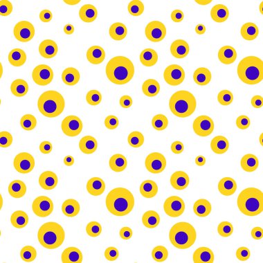 Daireleri olan renkli geometrik, pürüzsüz desen