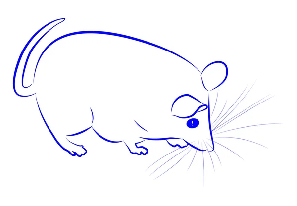 Contour de la souris — Image vectorielle