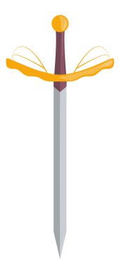 Bir kılıç kabzası altın ile