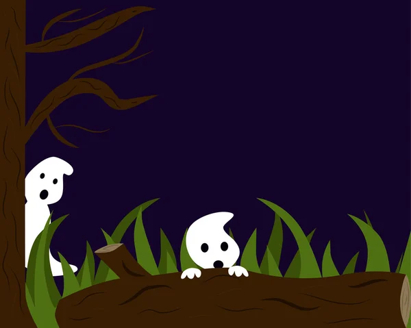 Little ghosts — Stock Vector