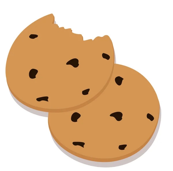 Dvě cookie — Stockový vektor