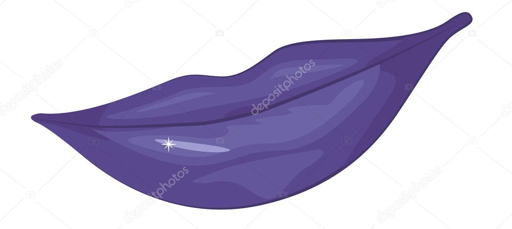 Purple lips