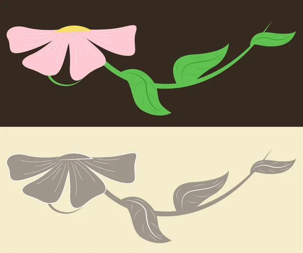 Анотація квітка — стоковий вектор