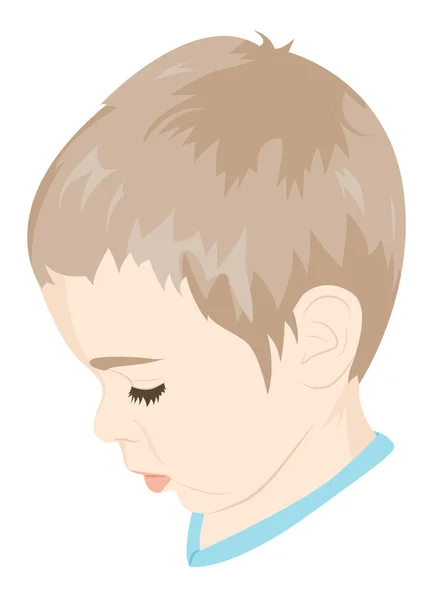 Portrait d'un enfant — Image vectorielle