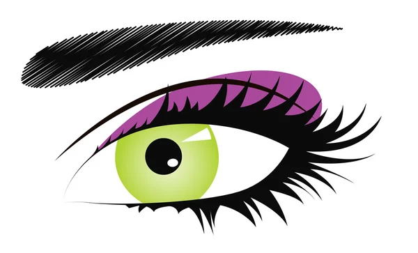 Female eye — Stock Vector