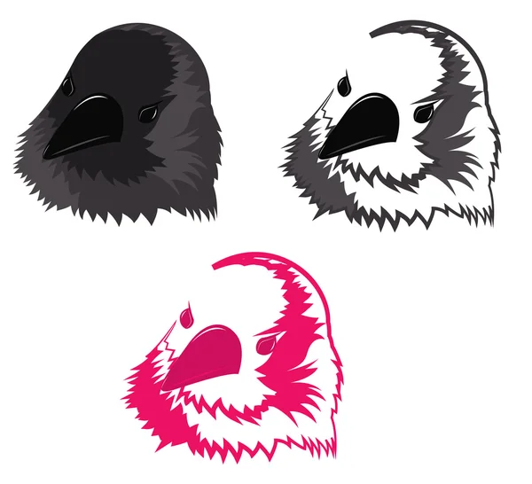 La tête de l'oiseau — Image vectorielle