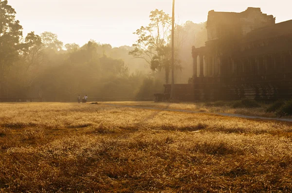 Angkor Wat (complexo de templos no Camboja) pela manhã — Fotografia de Stock