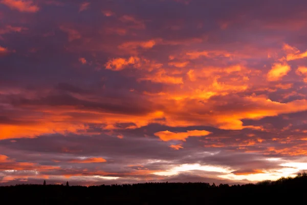 Céu, nuvens e resplendor — Fotografia de Stock