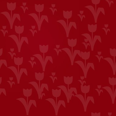 Kırmızı lale desen