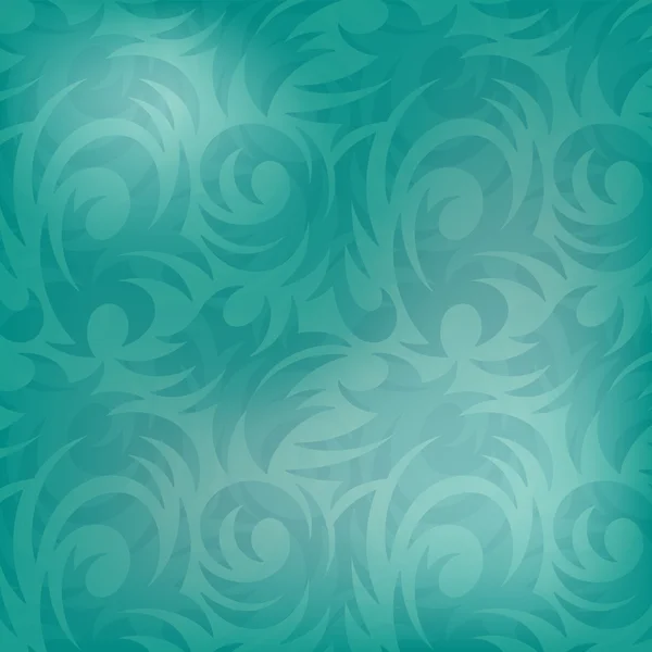 Turquoise patroon achtergrond met verlichting — Stockvector