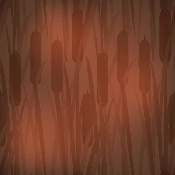 茶色リードのベクトルの背景 — ストックベクタ
