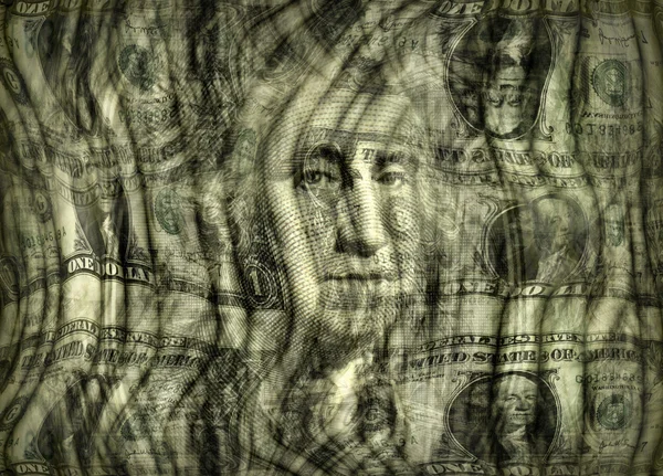 Ονειρική διαστρεβλωμένη Δολάριο σχεδιασμού — Φωτογραφία Αρχείου