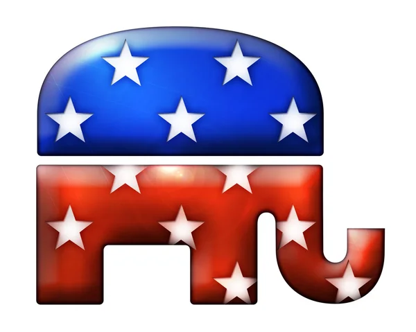 3D Elephant Republican Symbol — Stock Photo, Image