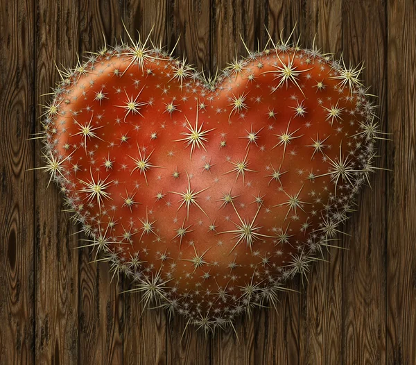 Cactus Heart — Stock Photo, Image