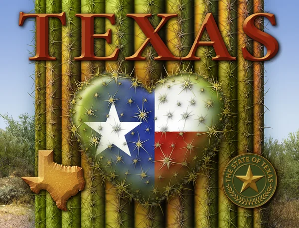 Én szerelem-Texas Stock Fotó