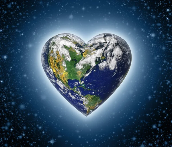 Heart Earth — Stock Photo, Image