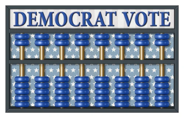 Eleição democrata abacus — Fotografia de Stock
