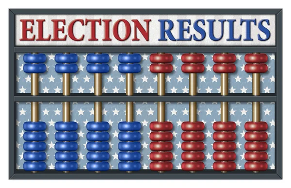 Election Results Abacus — Stock Photo, Image