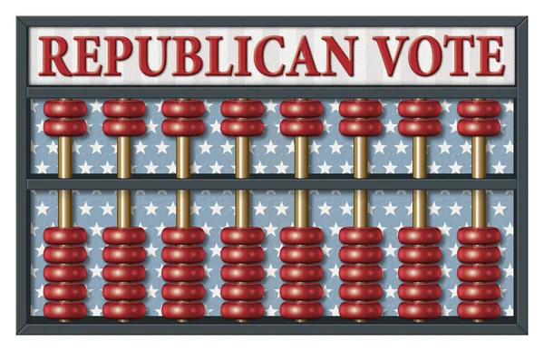 Abacus Republikańskiej wybory — Zdjęcie stockowe