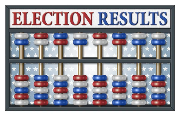 Abacus результатів виборів — стокове фото