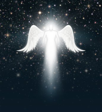 Angel in the Night Sky