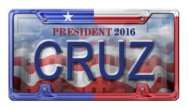 2016 Cruz License Plate — Stock Photo, Image