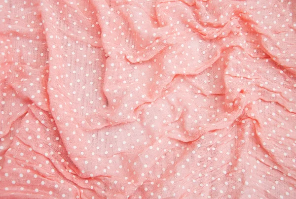 Pink spotted textile — Stock Photo, Image