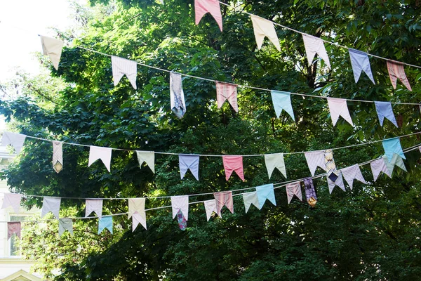 Guirlande des drapeaux Image En Vente