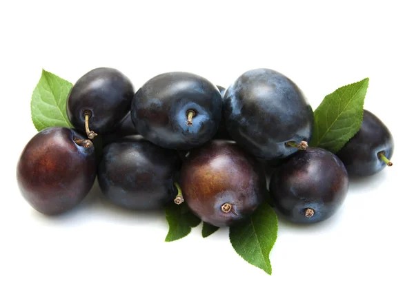 Fresh purple plums — Stock Photo, Image