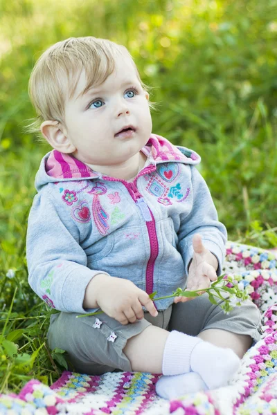 Pretty little baby portrait — Stock Photo, Image