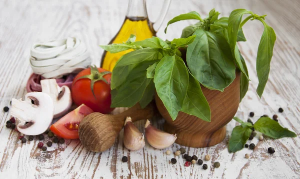 Färska ingredienser för matlagning — Stockfoto