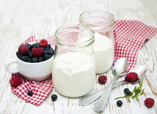 Yoghurt — Stockfoto