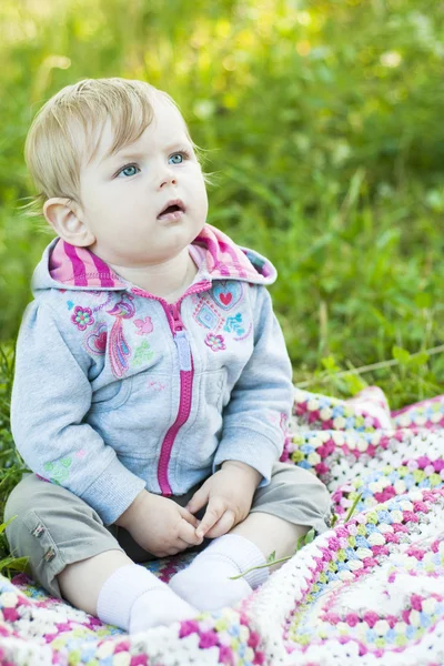 Pretty little baby portrait — Stock Photo, Image