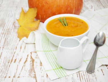 Balkabağı çorbası.