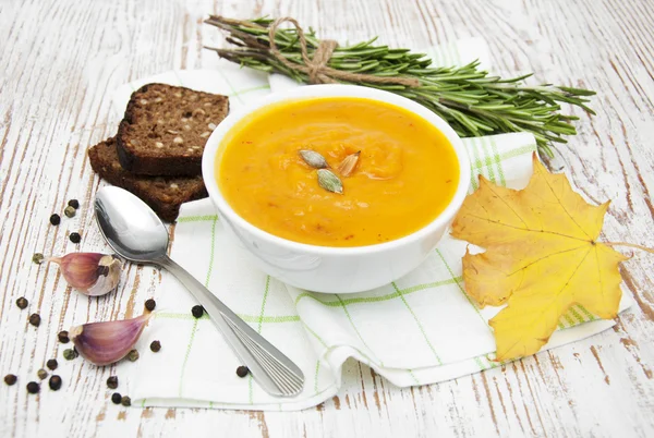 Kürbissuppe — Stockfoto