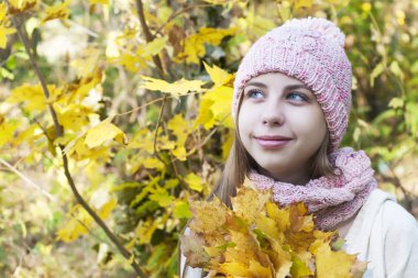 Portre sonbahar Park