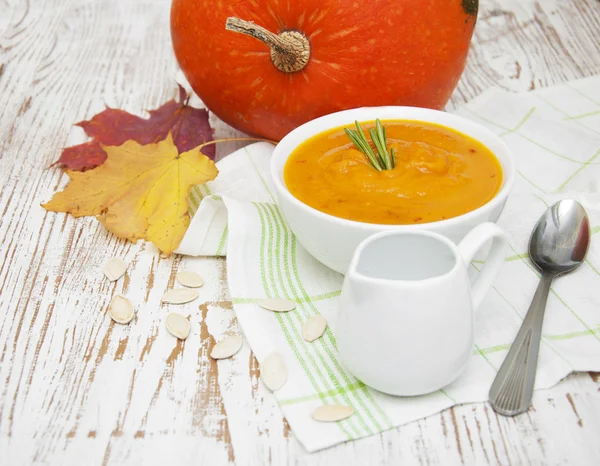 Kürbissuppe — Stockfoto