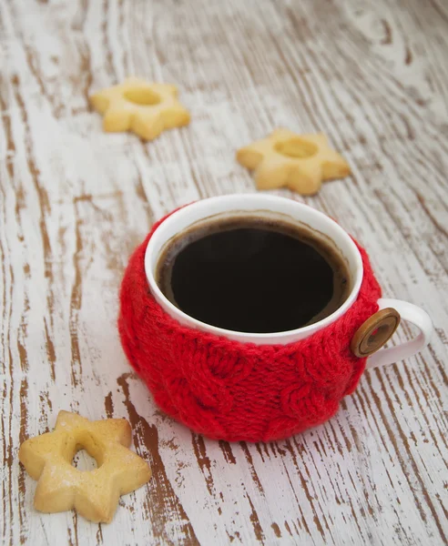 Boże Narodzenie rano kawa — Zdjęcie stockowe