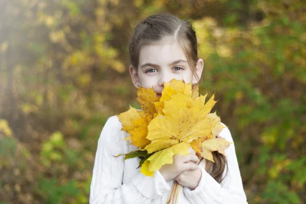 Retrato en el parque de otoño —  Fotos de Stock