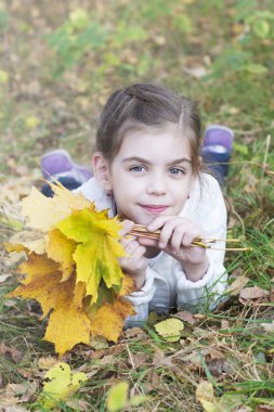 Portre sonbahar Park